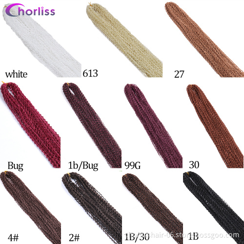 24 Inches 50g Single Strand Kinky Curl Zizi Braids Crochet Braiding Hair Bulks Brown Black Synthetic Zizi Crochet Braid Hair